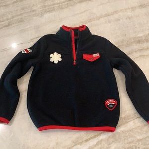Boys or girls Ralph Lauren half zip fleece jacket size 7 great condition